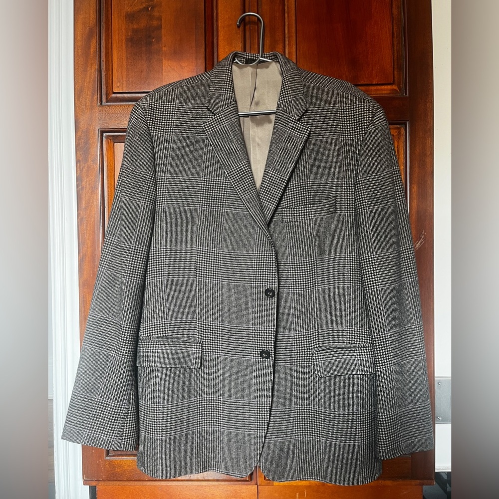 Ralph Lauren Gray Plaid Blazer